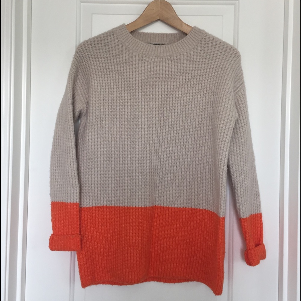 Colorblock chunky sweater